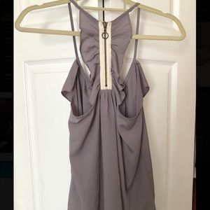 Gray boutique blouse